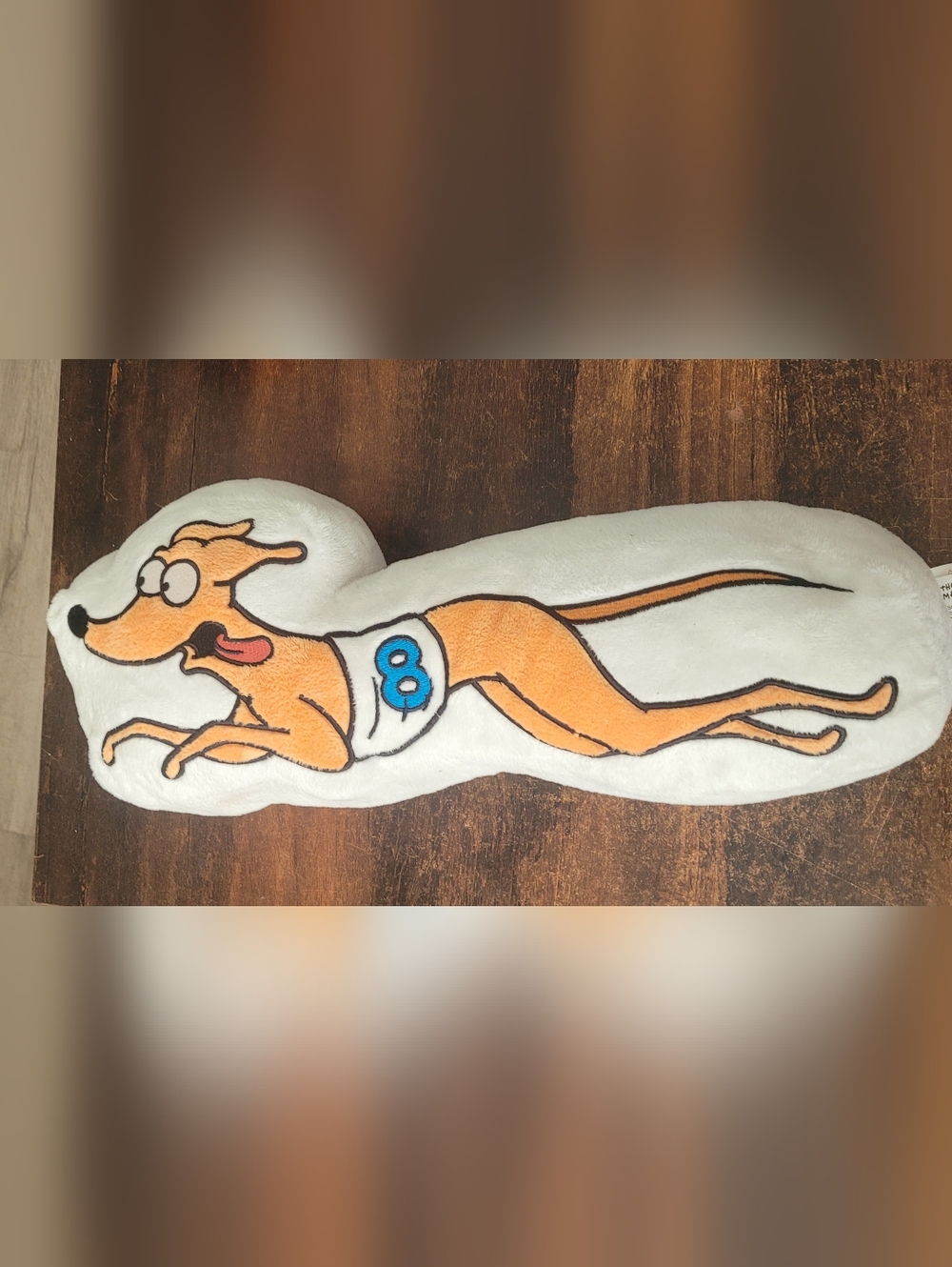 The Simpsons Santa's Little Helper Plush Stuffed Animal Pillow Dog Greyhound